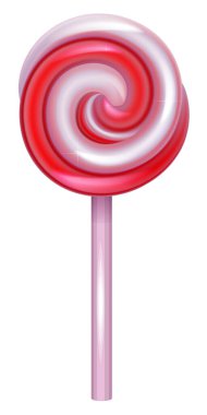 Kırmızı karamel lolipop sembolü ve yeni yıl tatili.