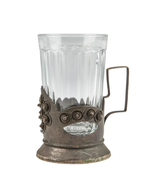 Antieke glas-houder — Stockfoto