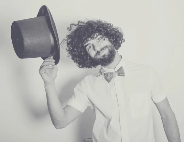 Foto de arte dessaturada com homem bonito — Fotografia de Stock