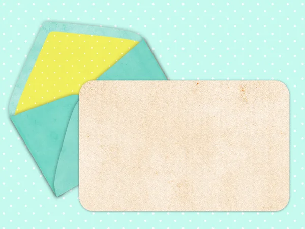 Colorful envelope, vintage style — Stock Photo, Image