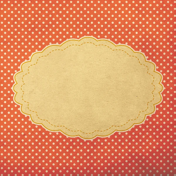 Vintage background, polka dot style — Stock Photo, Image