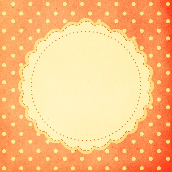 Vintage background, polka dot style — Stock Photo, Image