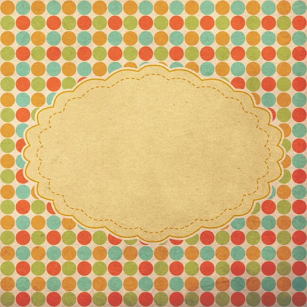 Vintage background, polka dot style — Stock Photo, Image