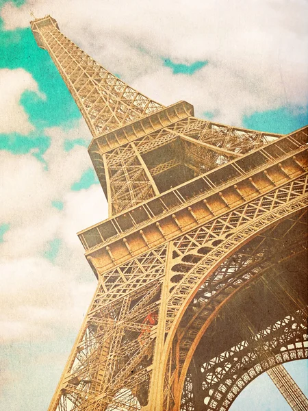 Foto retro con París, Francia, vintage — Foto de Stock