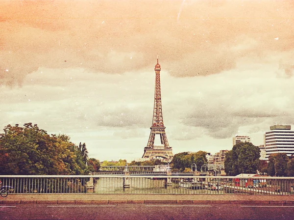 Ретро фото с Парижем, Франция, винтаж Лицензионные Стоковые Фото