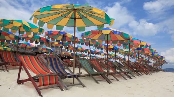 Praia de férias . — Vídeo de Stock