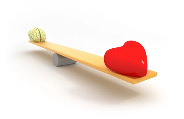 Equilibrio entre corazón y mente —  Fotos de Stock