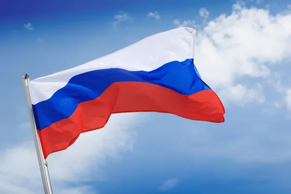 Russische Flagge — Stockfoto