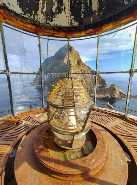 Intérieur Phare Abandonné Aniva Île Sakhalin Russie Photo De Stock