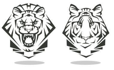 Kaplan ve aslan.