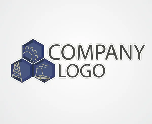 Logo industrial — Vector de stock