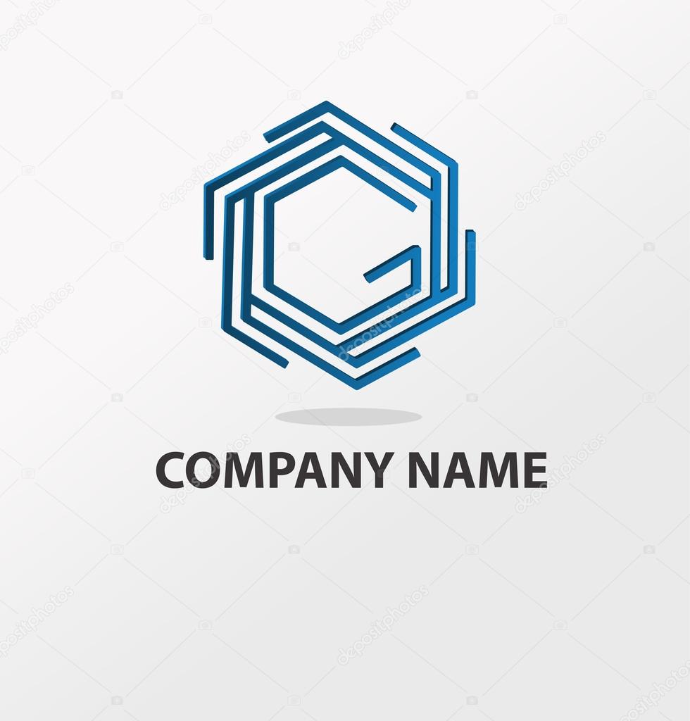 Abstract blue logo — Stock Vector © Veronichka 33540389