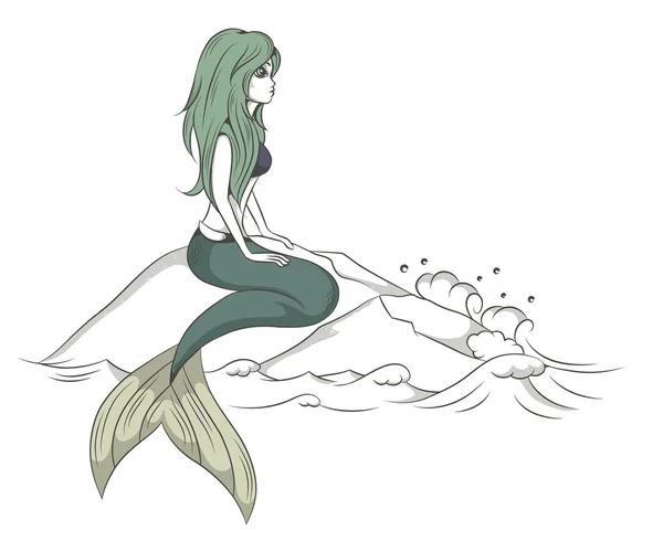 Mermaid — Stock Vector