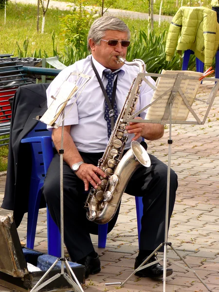 Saksofon — Stok Foto