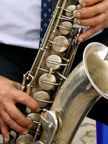 Tenorsaxofon — Stockfoto