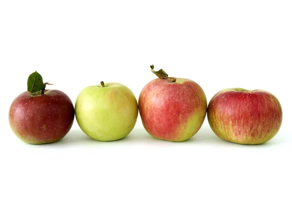 Manzanas sobre blanco — Foto de Stock