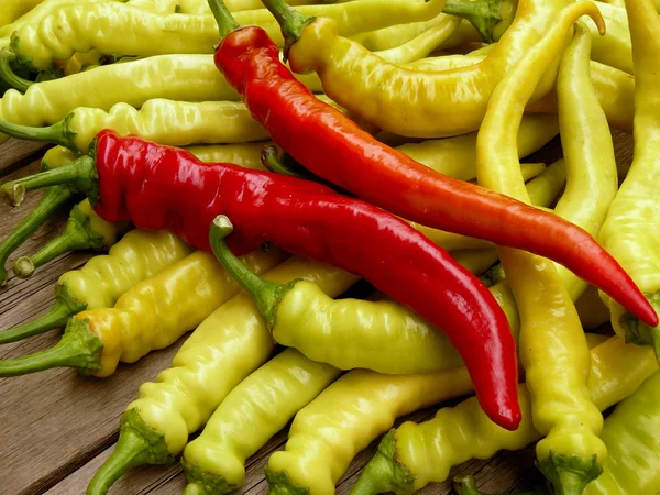 Hete chili pepers — Stockfoto