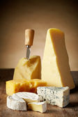 různé druhy sýrů