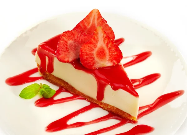 Strawberry cheesecake — Stock Photo, Image