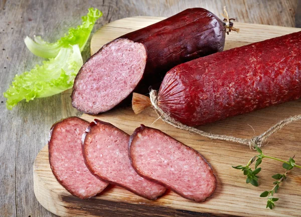 Salsiccia di salame — Foto Stock