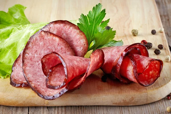 Salami sausage — Stock Photo, Image