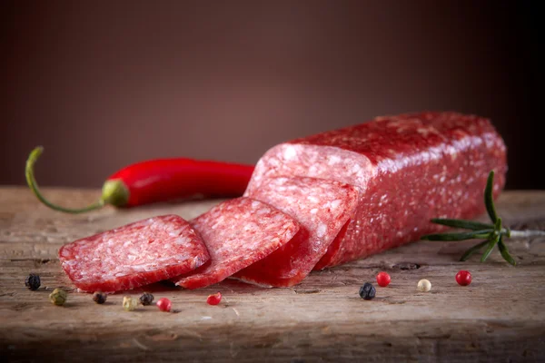 Salami worstjes — Stockfoto