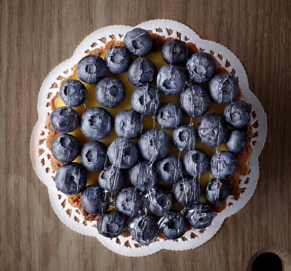 Bolo de mirtilo — Fotografia de Stock