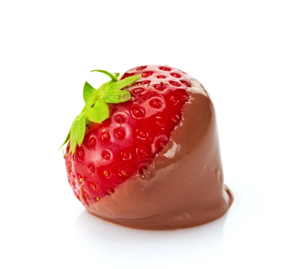 Strawberry and chocolate — Stock Photo, Image