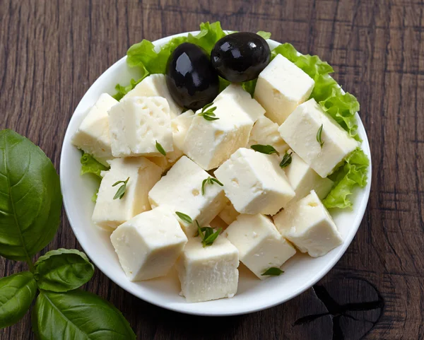 Taze beyaz peynir — Stok fotoğraf