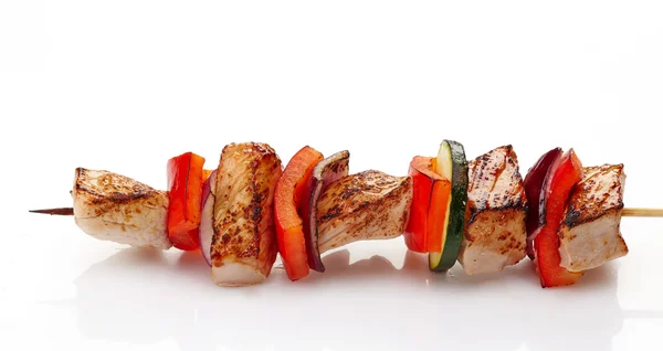 Grilled pork fillet and vegetables — Stock Photo, Image