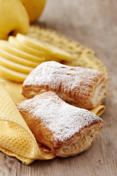 Two stuffed sweet bread buns — Stock Photo, Image