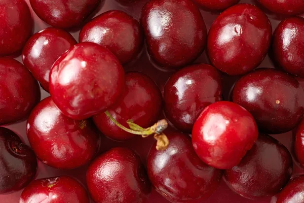 Red cherries background — Stock Photo, Image
