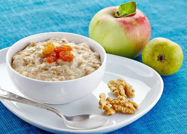 Cuenco de avena gachas —  Fotos de Stock