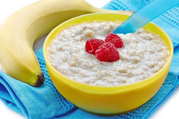 Cuenco de avena gachas —  Fotos de Stock