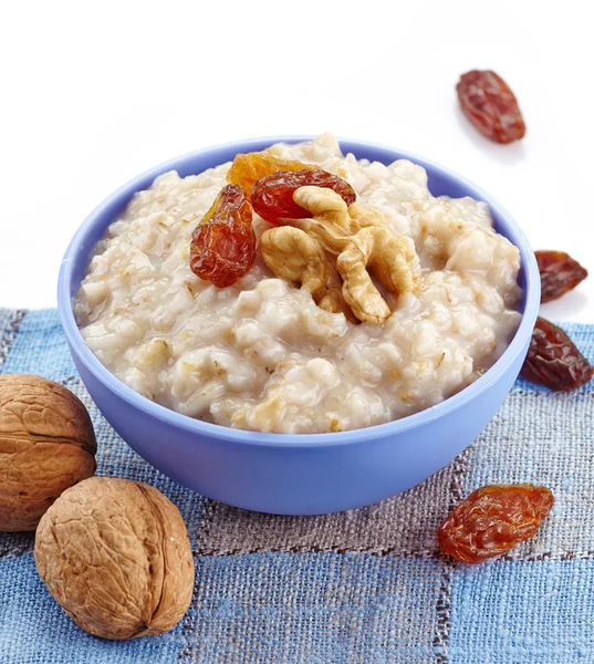 Cuenco de avena gachas — Foto de Stock