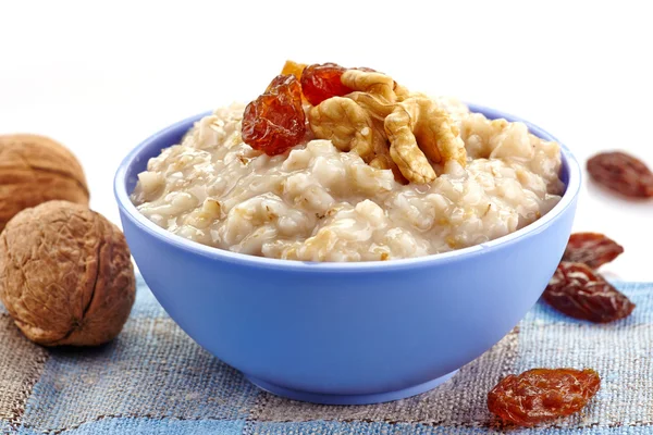 Cuenco de avena gachas — Foto de Stock