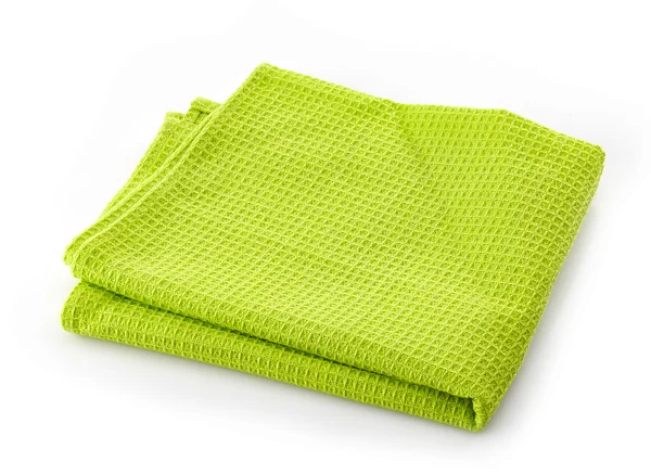緑色の綿ナプキン — ストック写真