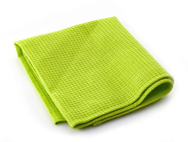 Зеленая хлопковая салфетка — стоковое фото