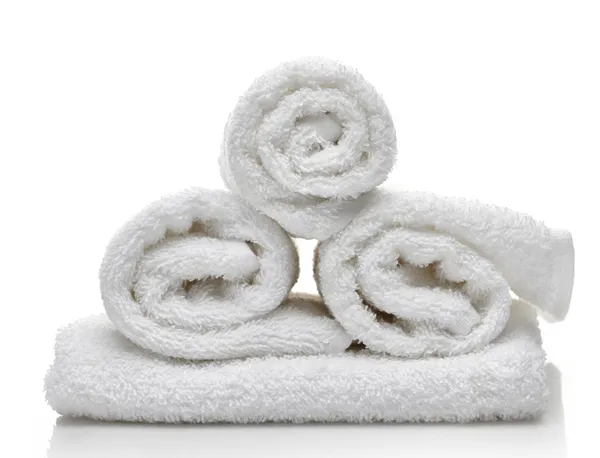 白色 spa 毛巾 — 图库照片