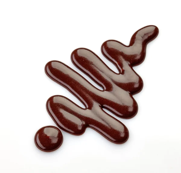 Zoete chocolade saus — Stockfoto