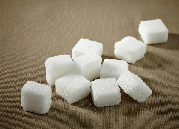 White sugar cubes — Stock Photo, Image