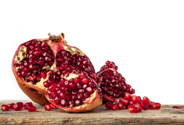 Pedaços de fruta de romã — Fotografia de Stock