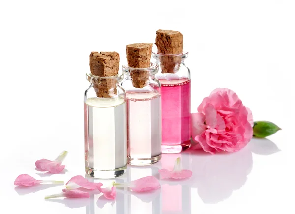 Bottles of Spa essential oils — Stock Photo, Image
