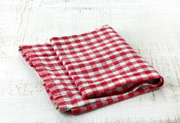 Guardanapo de algodão vermelho — Fotografia de Stock