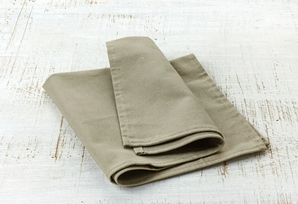 Natural linen napkin — Stock Photo, Image