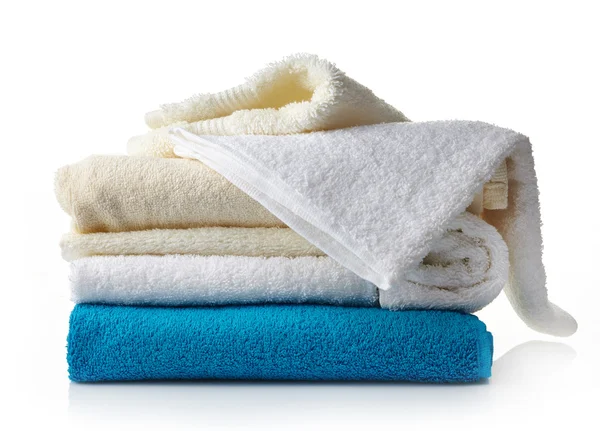 Stack of various spa towels — Stock Photo, Image