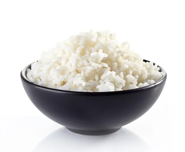 Bowl of boiled rice — Stock Photo, Image