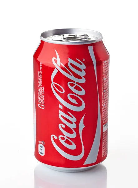 Lattina di coca-cola — Foto Stock