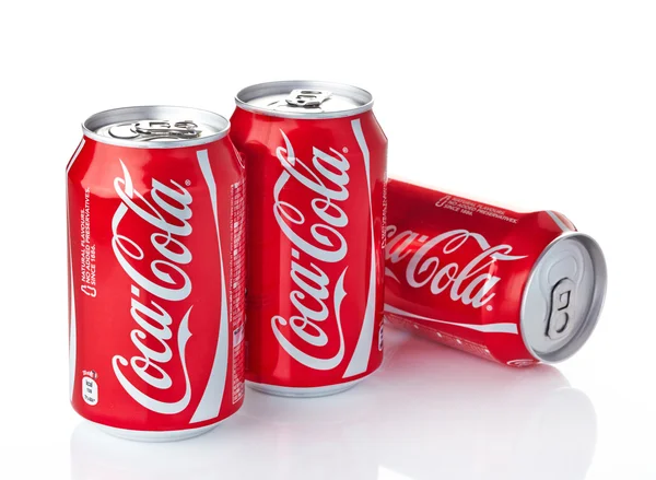 Lata de coca-cola — Fotografia de Stock