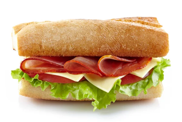 Sandwich mit Fleisch und Gemüse — Stockfoto